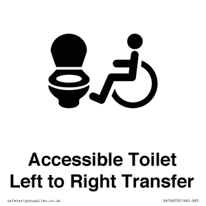Accessible Toilet with Left to Right Transfer
